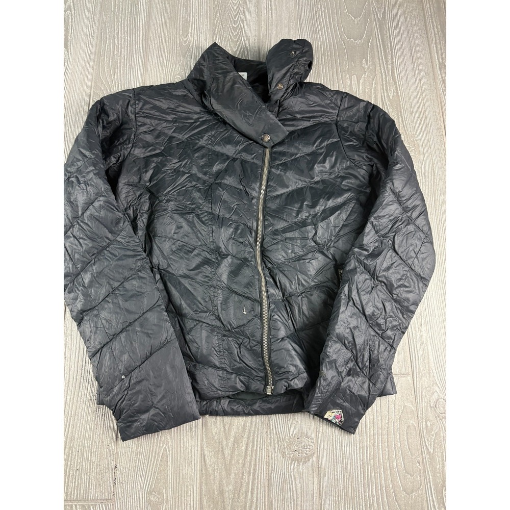 Patagonia Down Black Packable Coat Womens Medium Zipper